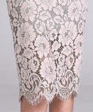 レース 花柄 ゴージャス 新作 肌見せ 着回し 同伴 二次会 結婚式 ドレス ワンピース MY2-ZED881766B