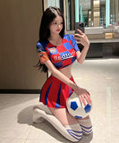 ワールドカップ チアリーディング服 大人可愛い ナイトクラブ ミニドレスXH2-18YX0804