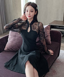 レース   膝丈ドレス  セクシードレス  高級感  披露宴  レディース  LT2-ZED889902NRJ160