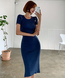 2色  ミニドレス  キャバドレス  ニット  背露出  新作 セクシー  LT2-MLS61897274