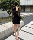 ゴージャス レース キラキラ チュール 宴会 セクシー 披露宴 パッチワーク XH2-JY20009