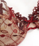 【上下セット】ブラ 下着 ランジェリー 新作 刺繡 セクシー 透け感 大人かわいい my9-xq201303