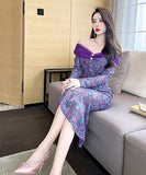 ロングドレス  レース セクシー  高品質  着瘦せ 宴会 二次会  LT2-JY20019