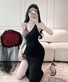 キャバドレス セクシー 非対称 Ⅴネック 谷間魅せ レース XH2-ZED885280DXH418