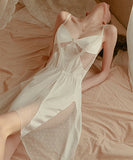 ２色 セクシー 肌見せ 超人気 清楚感 谷間魅せ スリップドレス MY8-GR1513