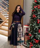 ニット ロングドレス 女性 Aライン ロングドレス 二次会 同伴 XY2-ZRD888053GT549