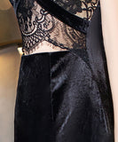 高級感 ナイトドレス 宴会 披露宴 二次会 スリット レース セクシー XH2-WYSS8173