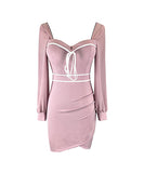 【4色】キャバドレス セクシー 指名 ガーリー ミニドレス XH2-YM8717