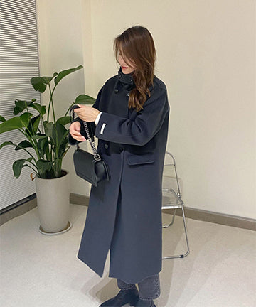 【3色】カシミヤ コート  高品質  チェスターコート オーバーサイズ  ウール XH2-BQL004