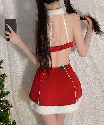 コスプレ クリスマス サンタ服 大人可愛い セクシー 谷間魅せ ふわふわ XH2-GR2433