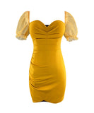 4color オフショルダー レース ミニドレス 肌見せ ナイトクラブ Vネック 肌見せ MY2-YM8654