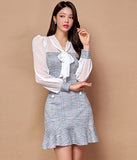 蝶結び  ミニドレス  パーティードレス 指名 二次会 同伴  名媛 淑女  LT2-ZED887872A71