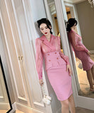 エレガント セレブ風 キャバスーツ セクシー 通勤 パッチワーク OL 淑女 XH2-JY20185