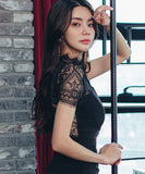 レース 高見え 新作 姉 キャバドレス 膝丈 ドレス パーティードレス MY2-ZED886358HF225B