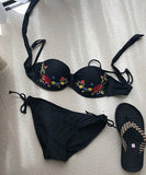 刺繡 水着 ビキニ タンキニ モノキニ 新作 海辺 sexy リゾート MY7-DP-A18469