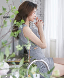 チェック柄 高見え 谷間魅せ ミニドレス キャバドレス かわいい MY2014-QRG988378