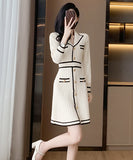 Vネック キャバドレス  ニットワンピース 秋新作 セクシー 姉 着痩せ  気質 LT2-XC-8826#