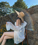 2色 レース 高見え セクシー モノキニ タンキニ 体型カバー 人気 水着 MY7-KSD21042