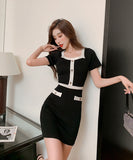 ニット 着痩せ 3色 セール 人気新作 ミニドレス キャバドレス XY2-MLS5526