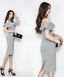 キャバドレス セクシー フリル 大人可愛い ベアトップ 韓国っぽ XH2-ZED889140B