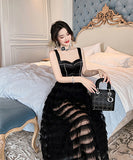 ナイトドレス チュール 可愛い 宴会 披露宴 華奢感 セクシー XH2-JY20128