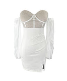 【4色】エレガント キャバドレス 気質 大人可愛い 谷間魅せ 指名 高級感 XH2-YM8714