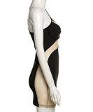 セクシー キャバドレス 谷間魅せ 肌見せ 透け感 エロかわいい XH2-18YX0264