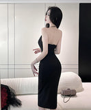 キャバドレス セクシー 非対称 Ⅴネック 谷間魅せ レース XH2-ZED885280DXH418