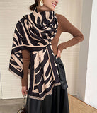 シマウマ柄  50%カシミア  スカーフ 秋冬新作 韓国ファッション 厚手  高級感 LT9-CM-1