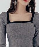 ワンピース 通勤 長袖 ゴージャス 韓国 大人 かわいい セクシー 高見え ZED887269A71