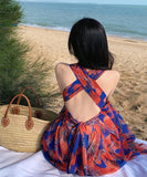 サンドレス 花柄 レース かわいい 背露出 セクシー 新作 夏 海辺 MY2-XD6761