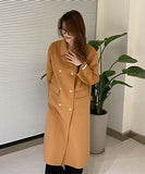 【3色】カシミヤ コート  高品質  チェスターコート オーバーサイズ  ウール XH2-BQL004