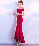 2色 不規則  高級感   パーティードレス  ゴージャス  披露宴   二次会 演奏会 LT2-HX64