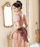 キラキラ ナイトドレス  ゴージャス  ふわふわ 披露宴  音楽会  名媛  高品質  LT2-MDSA6676