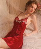 【2色】 ベロア  パジャマ セクシー パッチワーク バックレス  ルームウェア 新作　LT8-GR1707