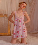 【2点セット】カワセクシー ルームウェア えちえち 花柄 サイド編み上げ レース XH8-GR19334