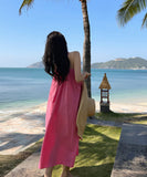 サンドレス 海辺 ホルターネック 大人可愛い ビーチ 夏新作 XH2-AQR1061#