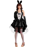 【3点セット】2色 ハロウィン 可愛い コスプレ バニーガール ミニドレス XH2-PS1670