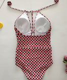 水着 谷間魅せ モノキニ セクシー 着瘦せ ホルターネック XH7-LGXX2699