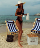 【レオパード柄追加】Black＆white＆blue ビキニ 新作 セクシー ワンショルダー モノキニ 水着 XH7-XYX9931