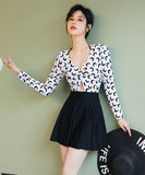 セット かわいい 長袖 日焼け止め 再入荷 水着 タンキニ モノキニ ビキニ 体型カバー YN7018