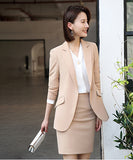 【2点セット】3色 スーツセット OL風 エレガント 通勤 XH2-TF-YR6077