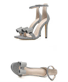 高級感 キラキラ ハイヒール 二次会 おしゃれ セクシー 高見え リボン 宴会 XH5-XL‐FD-868-10