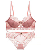 【４色】上下セット レース ブラ セクシー リボン ボリューム XH-XQ2016