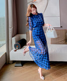 【2点セット】ワイドパンツ チェック柄 ゴージャス 通勤 高級感 新作 MY2-JY4041