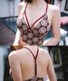 花柄 かわいい セクシー ビキニ 水着 タンキニ モノキニ リゾート 海辺 MY7-KSD1802