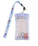 【セット可能】【単購禁止】粗い花柄ストラップ携帯防水ケース温泉海水浴 XH9-YY-YY22-1