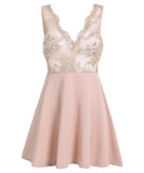 ミニドレス キャバドレス セクシー Aラインレース ナイトクラブ 指名 YM8275