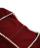 【2色】スクエアネック 高品質 小顔効果 真珠 宴会 ナイトドレス 披露宴 XH2-JY6017