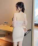 【4色】エレガント キャバドレス 気質 大人可愛い 谷間魅せ 指名 高級感 XH2-YM8714